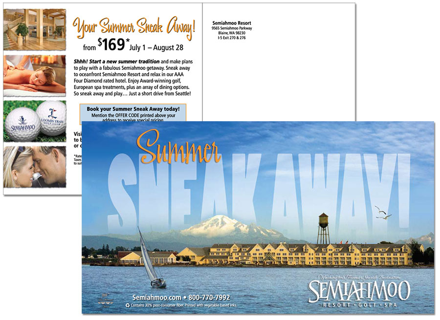 Direct Marketing: Semiahmoo Summer Hotel Specials