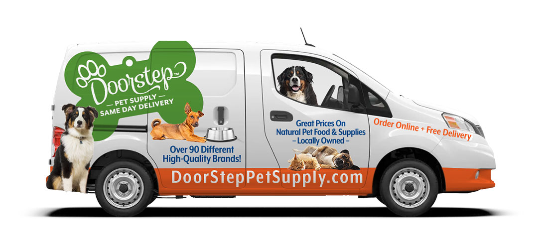 Doorstep Pet Supply Vehicle Wrap Design