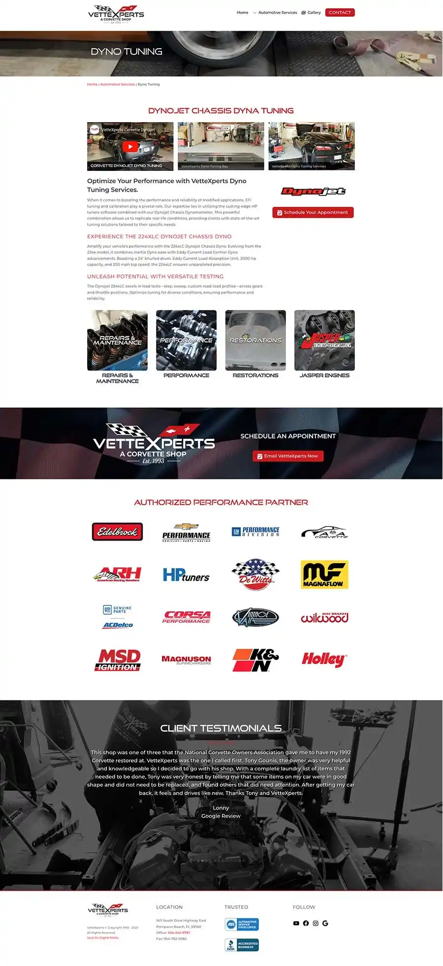VetteXperts Dyno Tuning Page