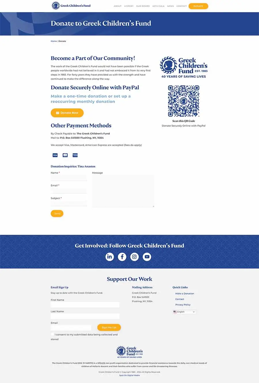 Greek Childrens Fund Donate